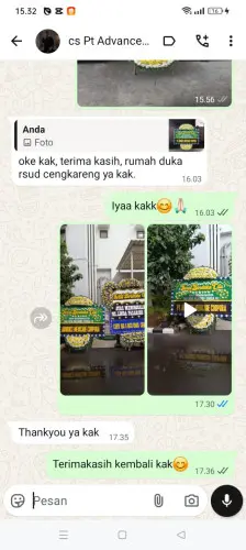 Testimonial Papan Bunga Pernikahan senangsari