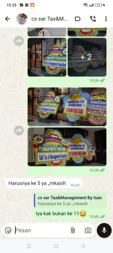Testimonial Papan Bunga senangsari